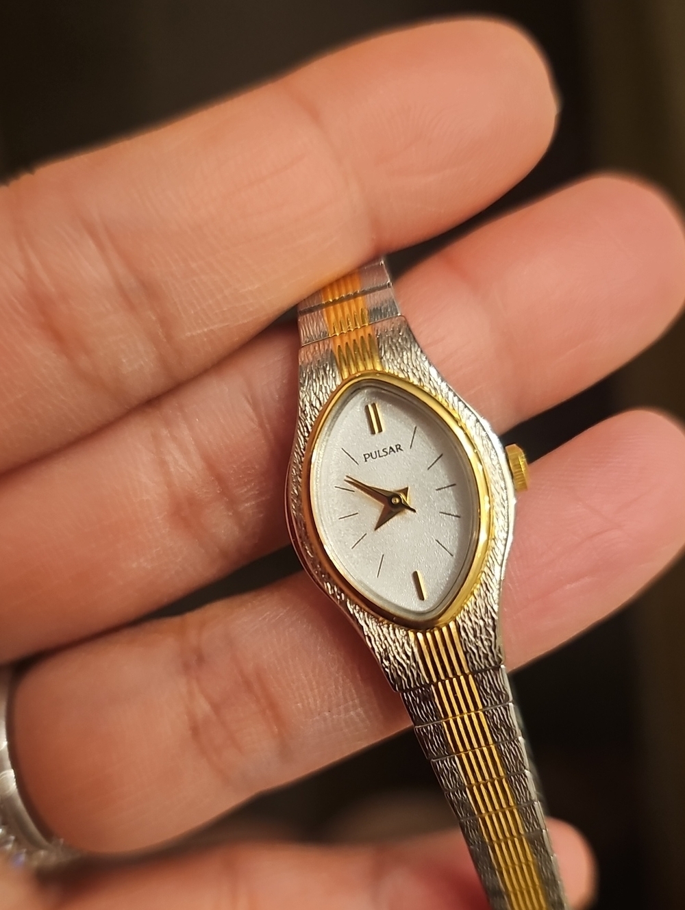 VINTAGE Women's Gold and Silver Watch